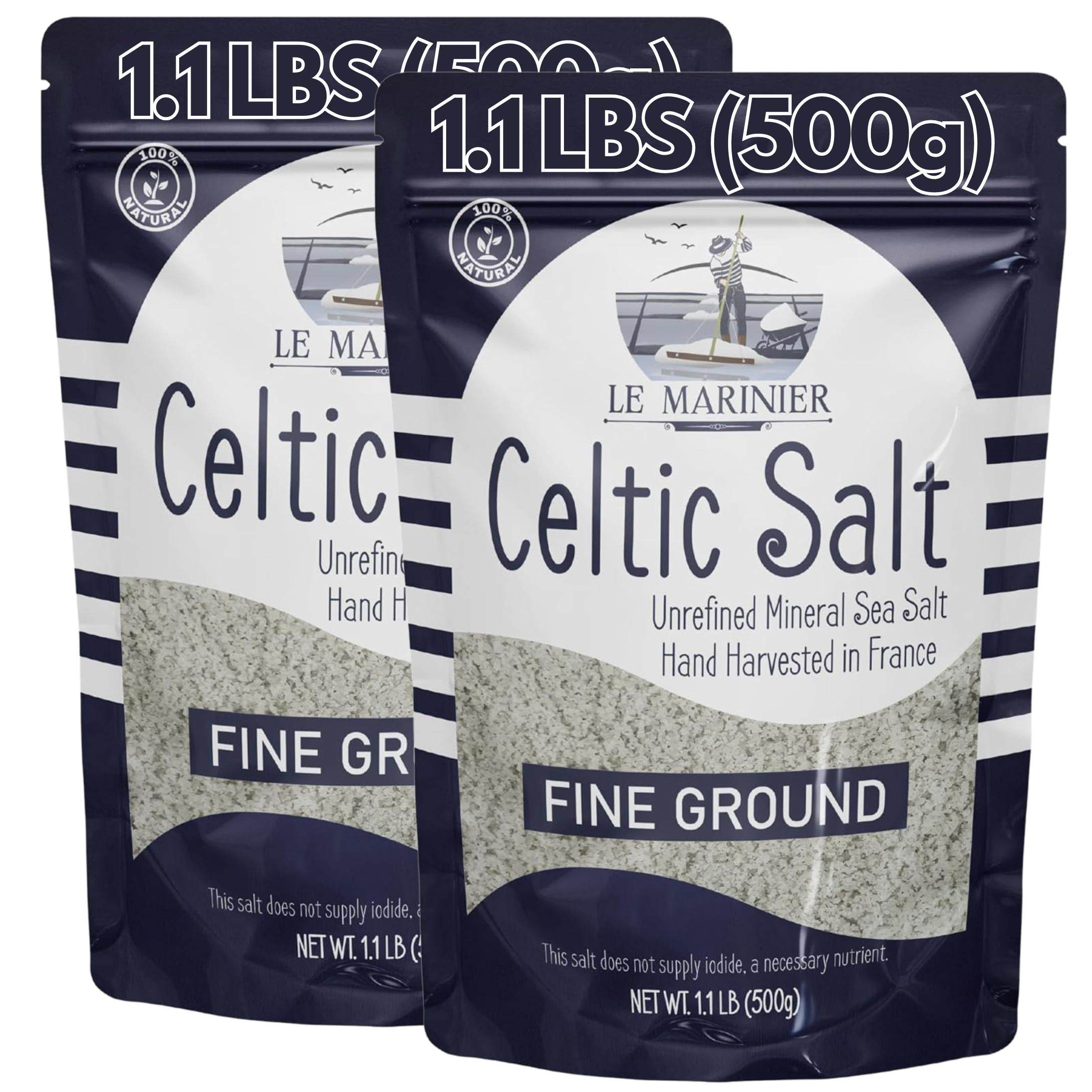 Sal Céltica Le Marinier Fina 1.1 lb (18 oz) x2 Pack – Sal Marina Natural Premium